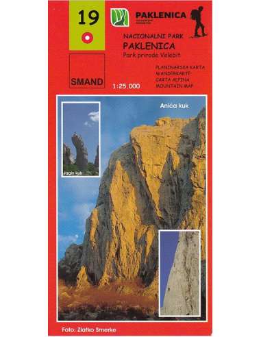 S 19 Paklenica Nemzeti Park turistatérkép