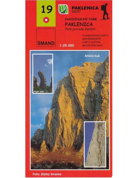 S 19 Paklenica Nemzeti Park turistatérkép