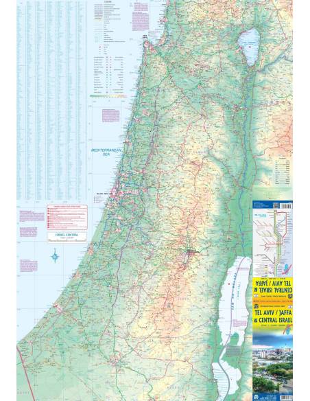 Tel Aviv, Jaffa & Central Israel térkép