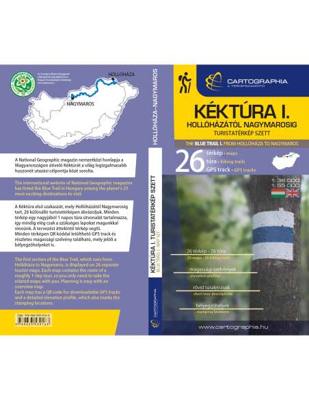 Kéktúra I. turistatérkép szett (Északi-középhegység) - (Hollóháza - Nagymaros)