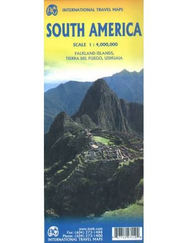 South America - Dél-Amerika térkép