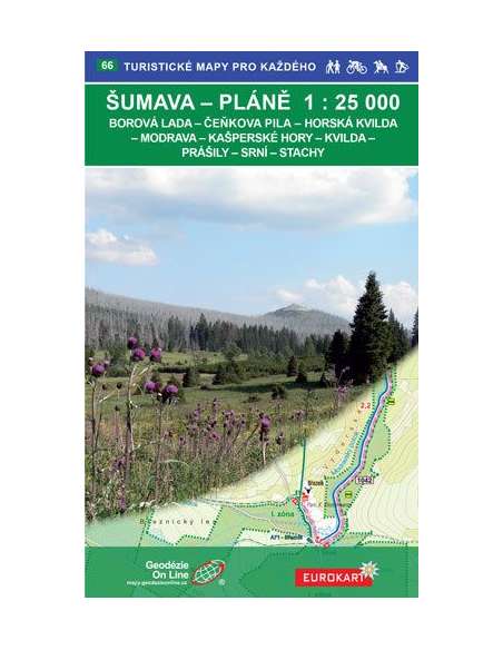Šumava - Pláně turistatérkép