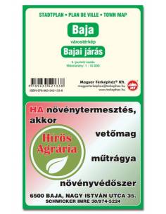 Baja várostérkép és a Bajai járás térképe