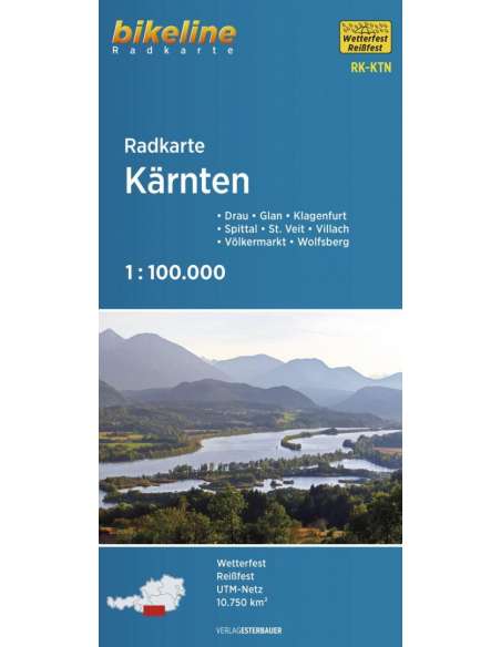 Kärnten - Karintia kerékpáros térkép