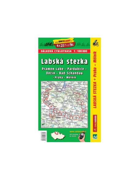 Labská stezka - Pramen Labe - Bad Schandau - Praha - Mělník kerékpárostérkép