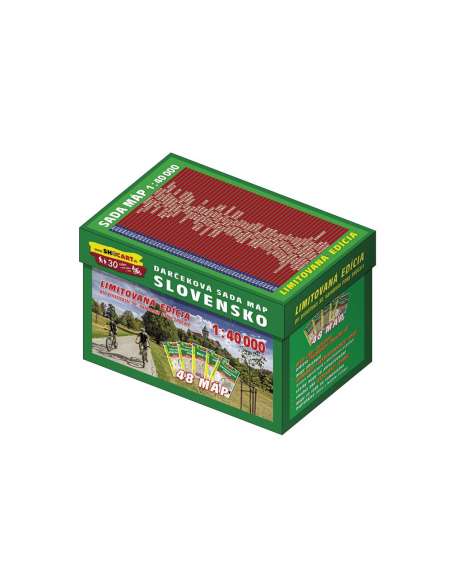 Szlovákia turistatérkép gyűjtemény - 48 db térkép