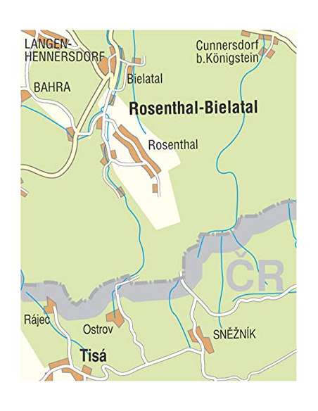 SK95 Rosenthal - Bielatal und Umgebung turistatérkép - 2022