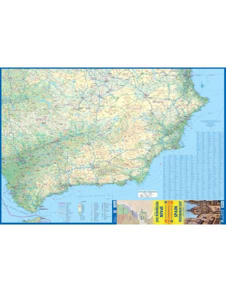 Spain mediterranean cost - Spanyolország földközi-tengeri partvidéke térkép
