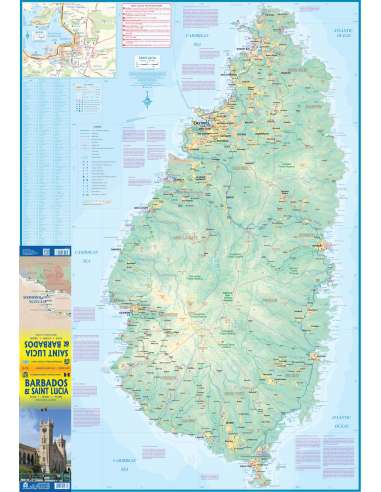 Barbados & Saint Lucia térkép