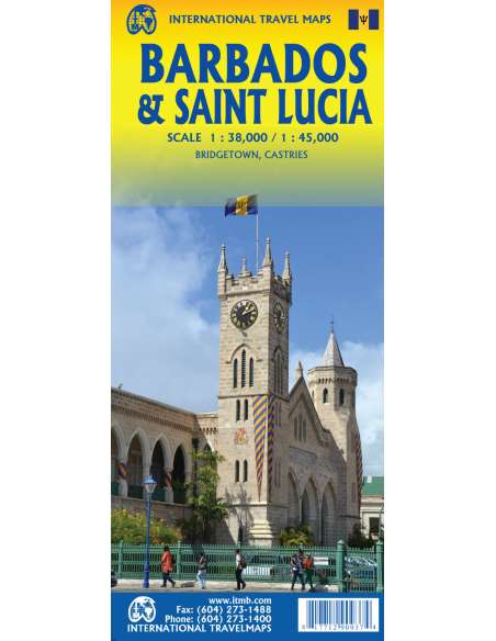 Barbados & Saint Lucia térkép