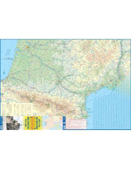 France Atlantic Coast Rail & Bike - Franciaország atlanti-óceáni partvidéke kerékpáros térkép