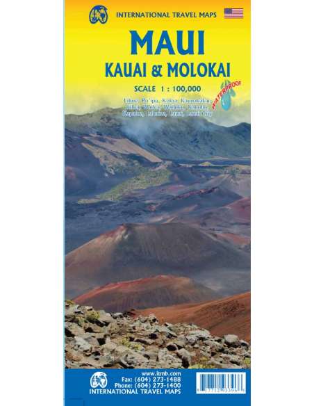 Maui - Kauai - Molokai térkép