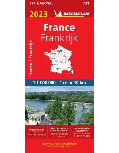 MN 721 France - Franciaország térkép