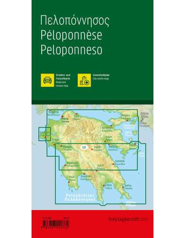 Peloponnesos - Peloponnészosz-félsziget térkép...