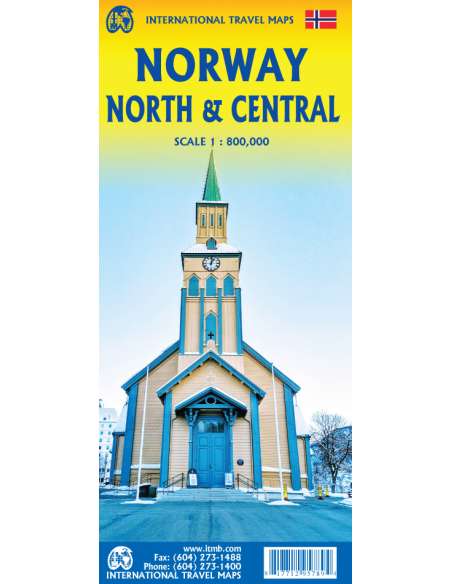 Norway north and central - Észak- és Közép-Norvégia térkép