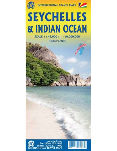 Seychelles - Indian Ocean -Seychelle-szigetek - Indiai-óceán térkép