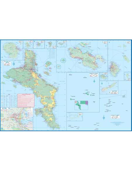 Seychelles - Indian Ocean -Seychelle-szigetek - Indiai-óceán térkép