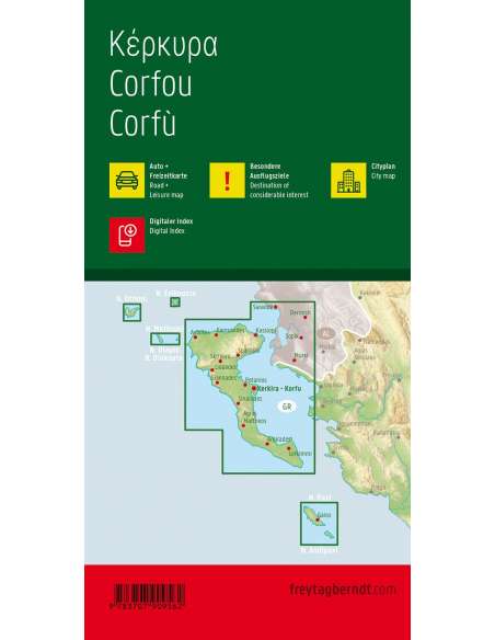 Corfu - Korfu térkép