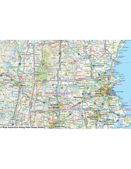 RKH USA 4 - Northeast  - Nordost - USA északkelet térkép - 2023