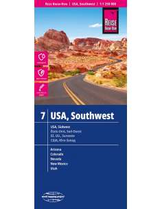 RKH USA 7 - Southwest -  Südwest - Délnyugat térkép