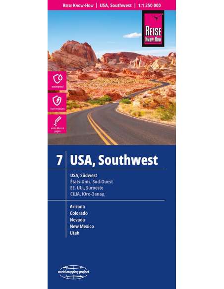RKH USA 7 - Southwest -  Südwest - Délnyugat térkép