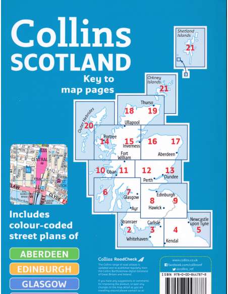 Handy road atlas Scotland - Skócia autóatlasz