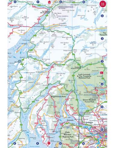 Handy road atlas Scotland - Skócia autóatlasz