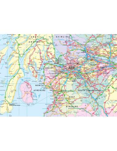 Road Map Scotland 2027 - Skócia térkép