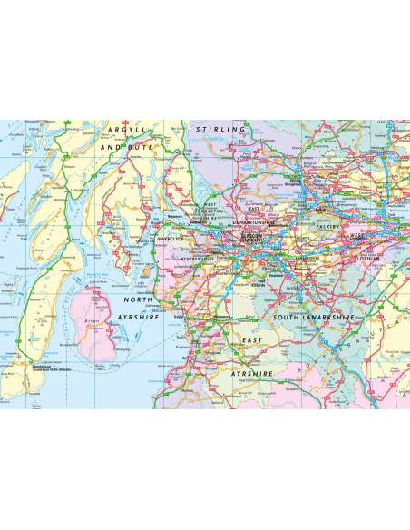 Road Map Scotland 2027 - Skócia térkép