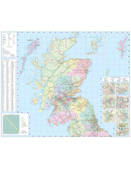 Road Map Scotland 2027 - Skócia térkép