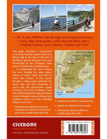 Cycling the The River Rhone Cycle Route túrakönyv