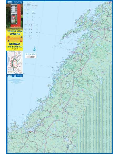 Norway South and Central - Dél- és Közép-Norvégia térkép
