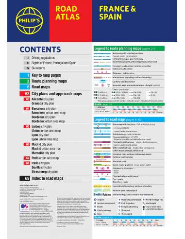 France and Spain Road Atlas - Franciaország -...