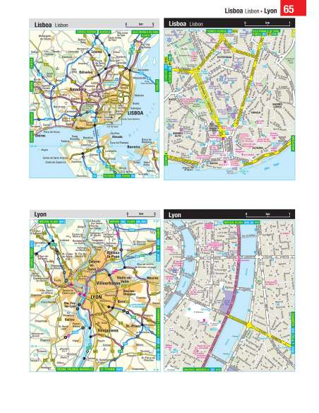 France and Spain Road Atlas - Franciaország - Spanyolország atlasz