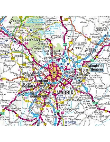 France and Spain Road Atlas - Franciaország - Spanyolország atlasz