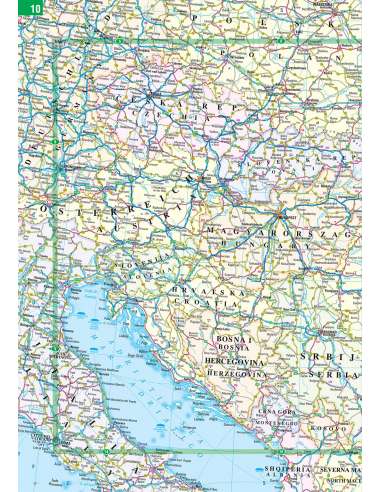 Big Road Atlas Europe 2025 - Európa A3-as...