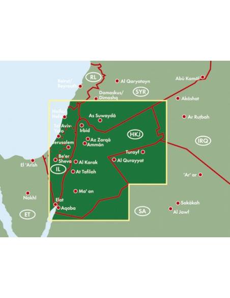 Jordan - Jordánia térkép