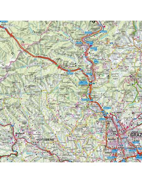 Styria - Steiermark - Stájerország térkép