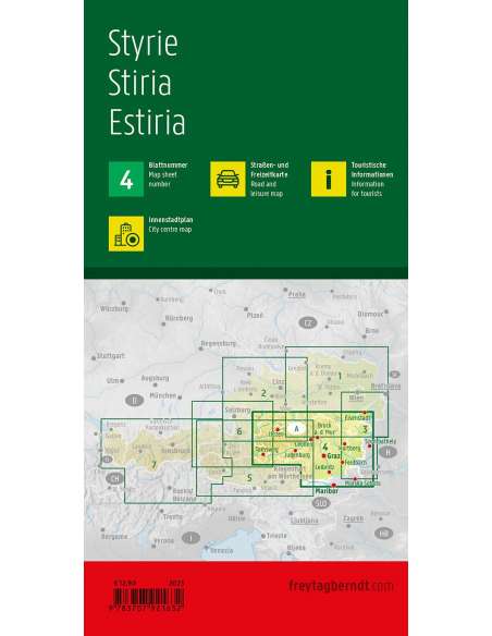 Styria - Steiermark - Stájerország térkép