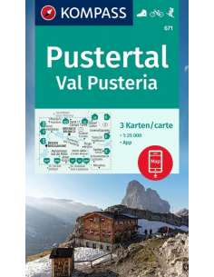 KK 671 Pustertal - Val Pusteria turistatérkép - 2023