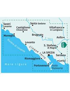 KK 2450 Cinque Terre túra- és kerékpáros térkép - 2023 2