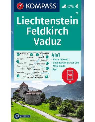 KK 21 Liechtenstein - Feldkirch - Vaduz túra-,...