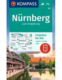 KK 163 Nürnberg és környéke turistatérkép 2 szelvény