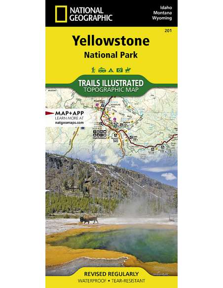 Yellowstone NP térkép