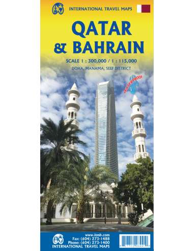 Qatar - Bahrain térkép - ITM