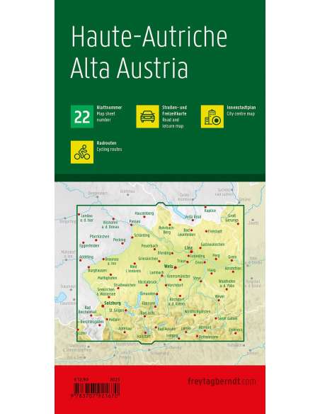 Oberösterreich - Upper Austria (22) - Felső-Ausztria térkép 2023