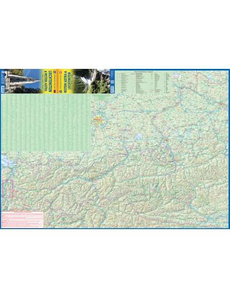 Liechtenstein - Western Austria - Nyugat-Ausztria térkép