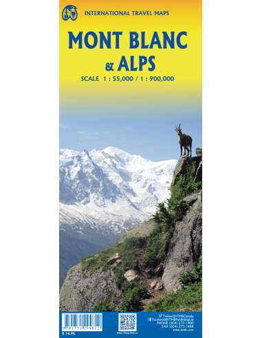 Mont Blanc & the Alps - Alpok térkép