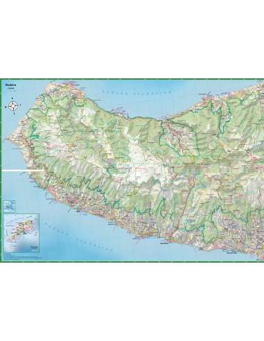 Madeira trekking comfort! map turistatérkép