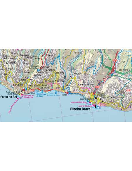 Madeira trekking comfort! map turistatérkép
